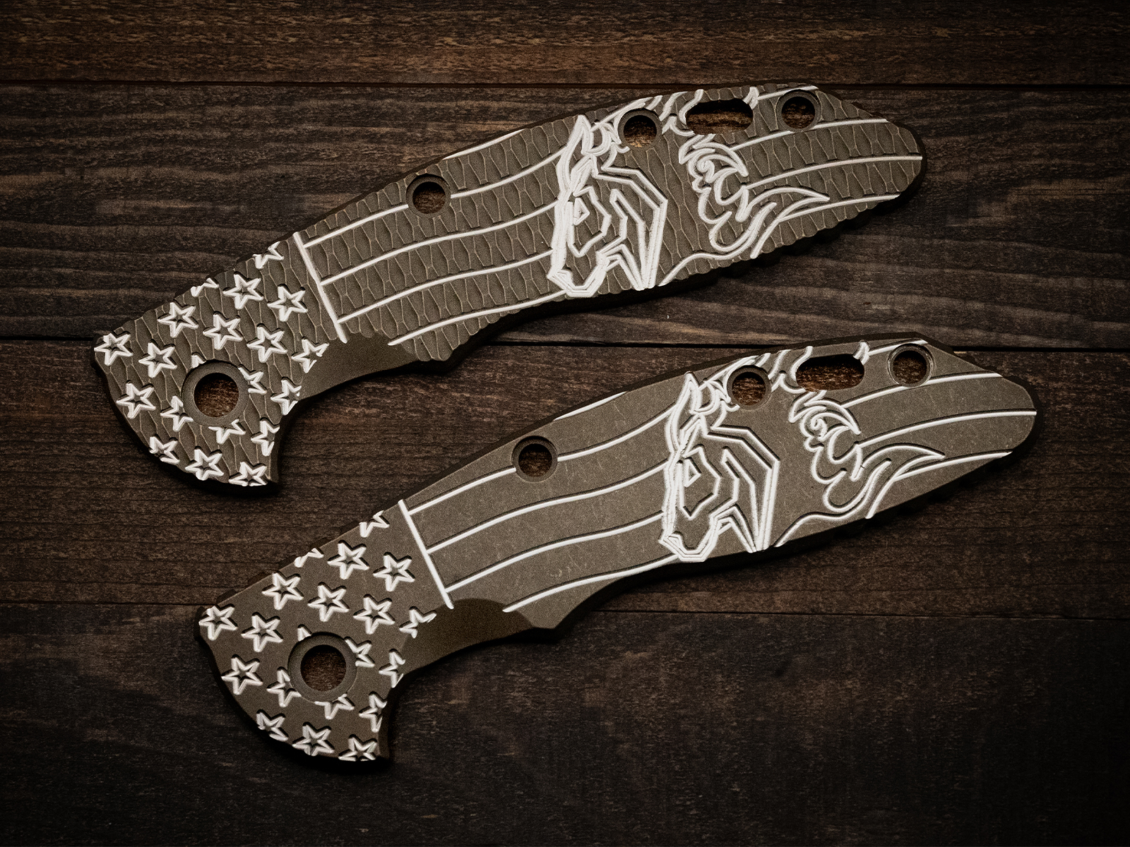 3.5" XM18 Titanium Scale-Battle Bronze-Stars and Stripes-Make It Your Own 3.5" XM18 Titanium Scale-Battle Bronze-Stars and Stripes-Make It Your Own