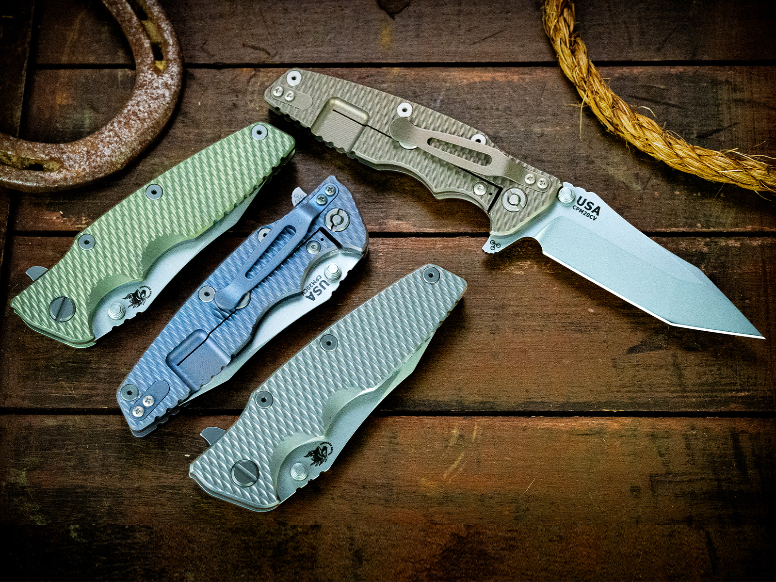 Eklipse-Tanto-20CV-Bead Blast-Full Textured Titanium-Bead Blasted Hardware