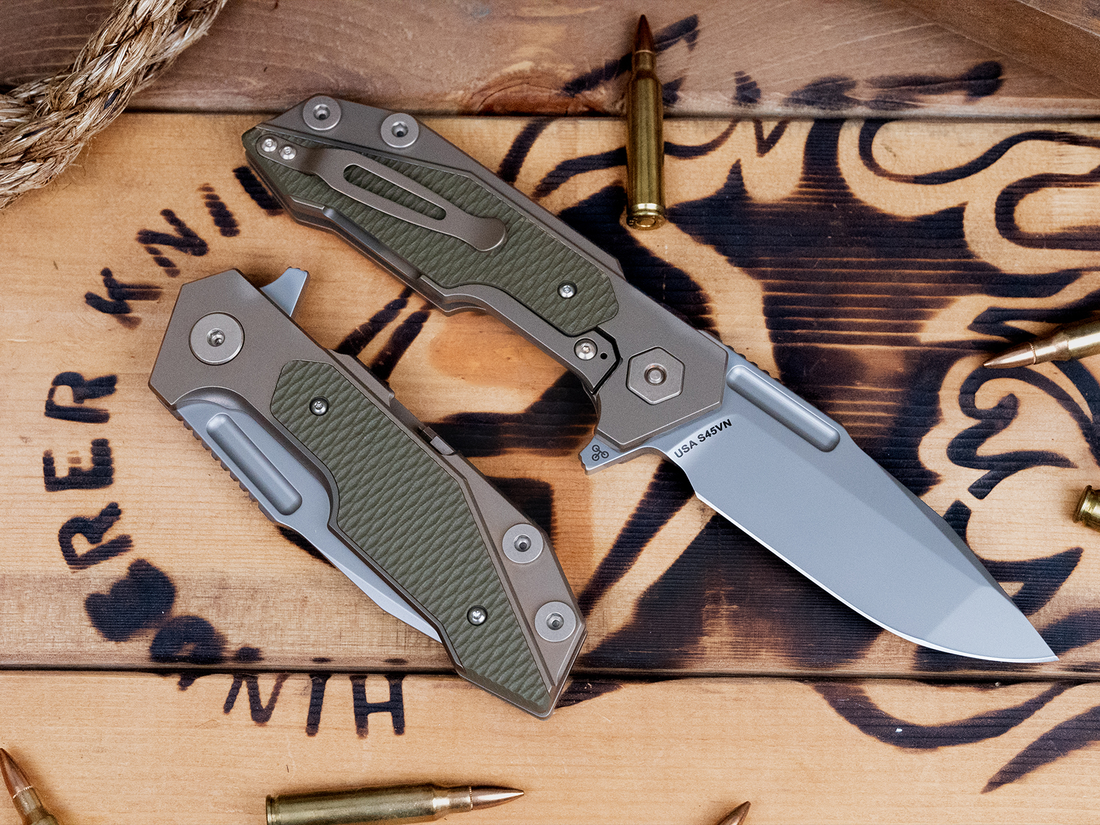 Full Track-Spanto-S45VN-Bead Blast Bronze-G10 Full Track-Spanto-S45VN-Bead Blast Bronze-G10