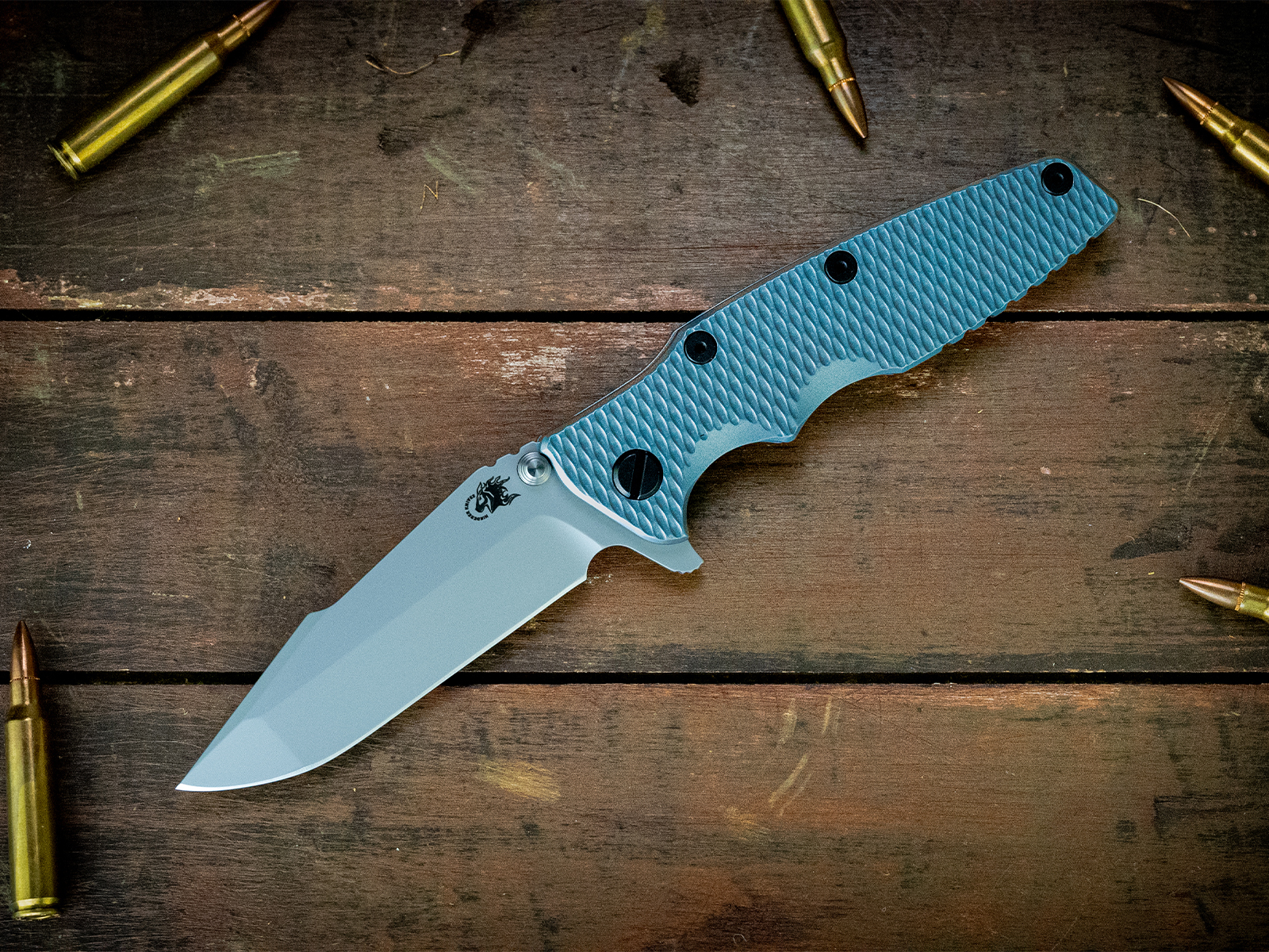 Eklipse-S45VN-Harpoon Spanto-Bead Blast Blue-Full Textured Ti-Black Nitride Hardware Eklipse-S45VN-Harpoon Spanto-Bead Blast Blue-Full Textured Ti-Black Nitride Hardware
