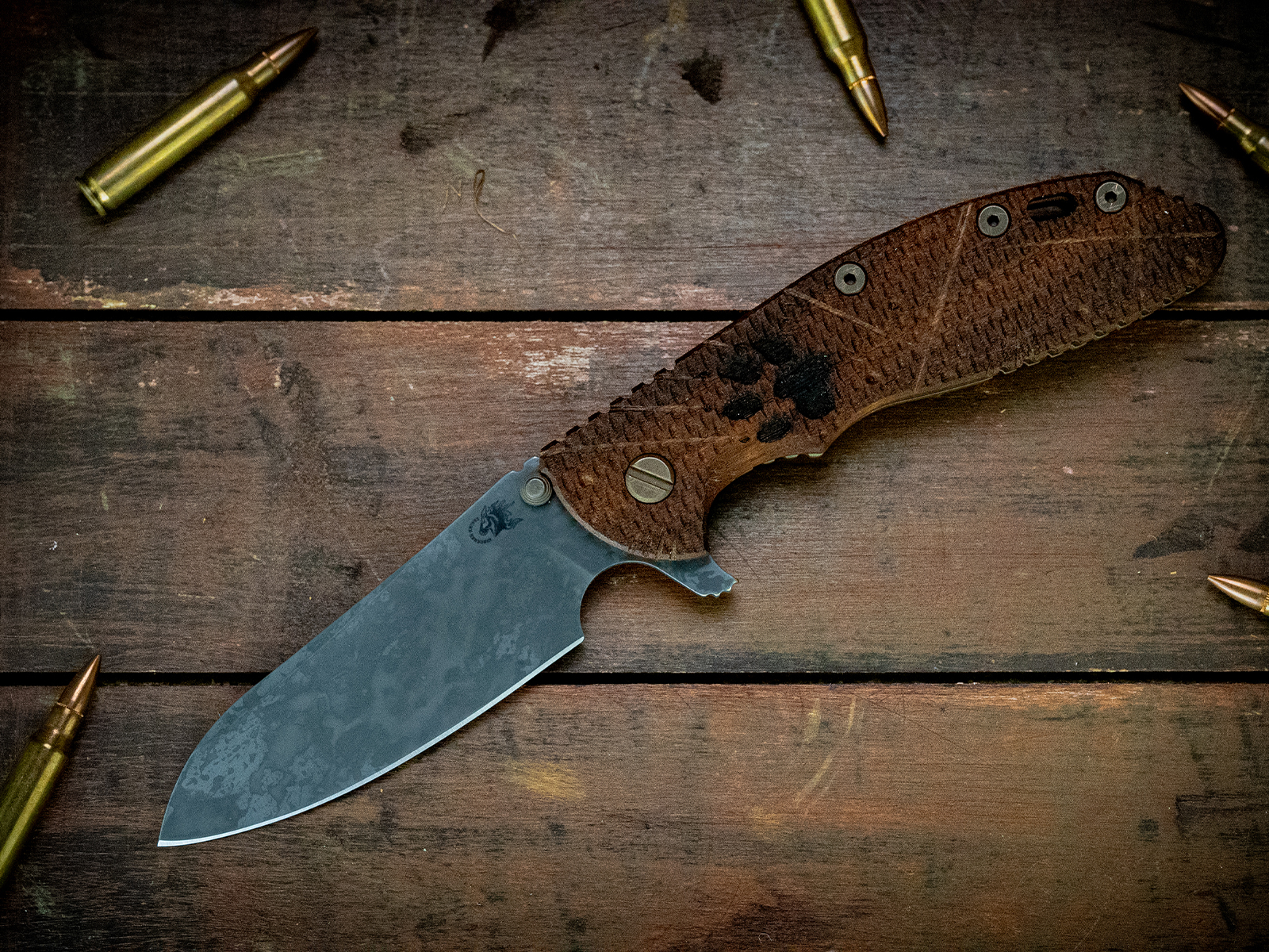 XM-24 Sheepsfoot-CPM20CV-Battle Hound Green 24-Textured Walnut XM-24 Sheepsfoot-CPM20CV-Battle Hound Green 24-Textured Walnut