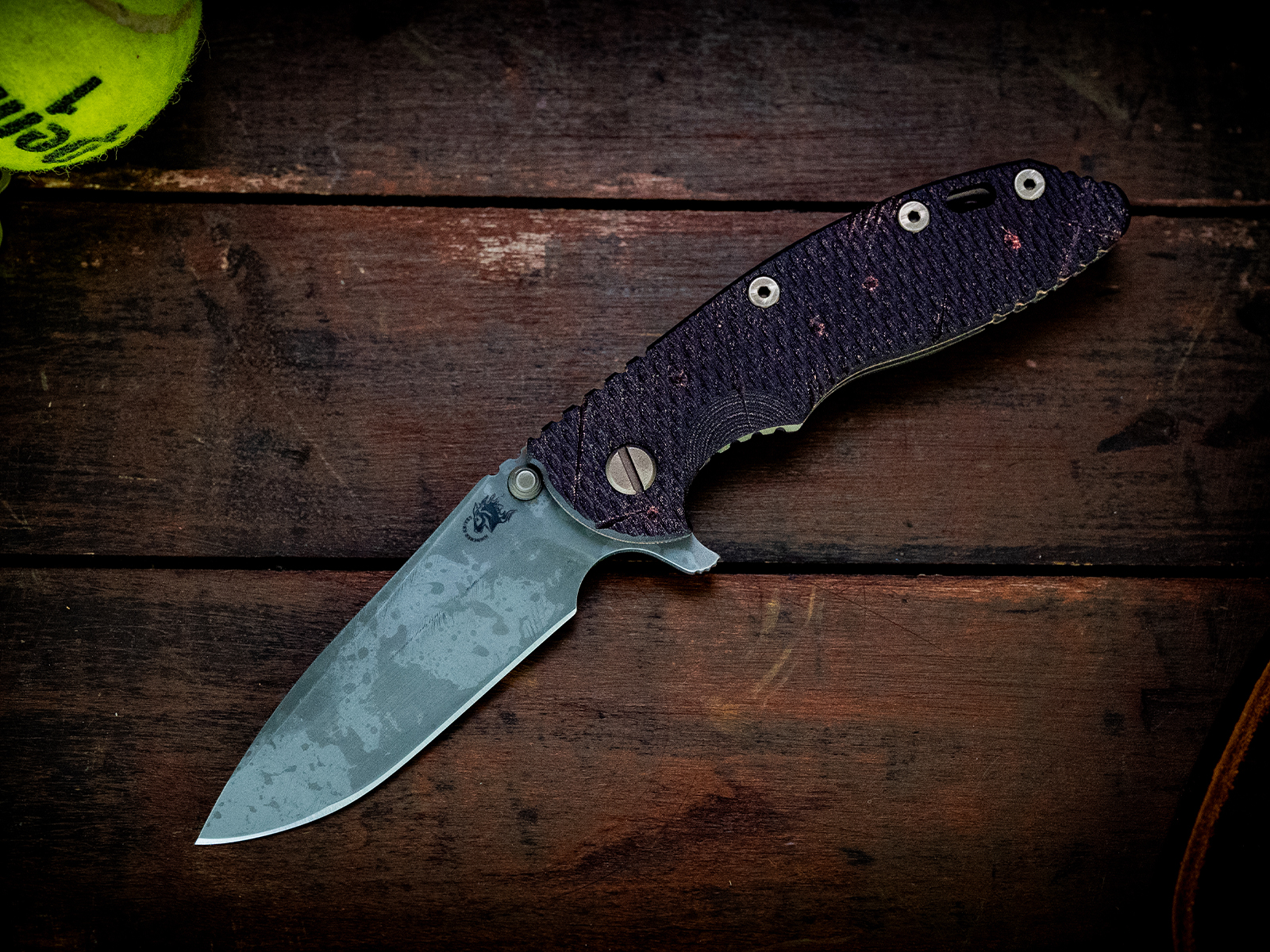 XM-18 3.5" Spanto-S45VN-Battle Hound-24 Green-Textured Burgundy Micarta XM-18 3.5" Spanto-S45VN-Battle Hound-24 Green-Textured Burgundy Micarta