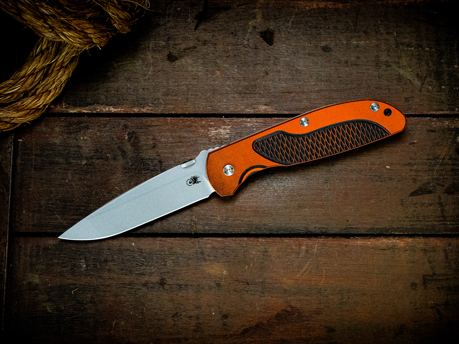 Firetac Spanto-20CV-Bead Blast Green/Gold-Orange/Black G10