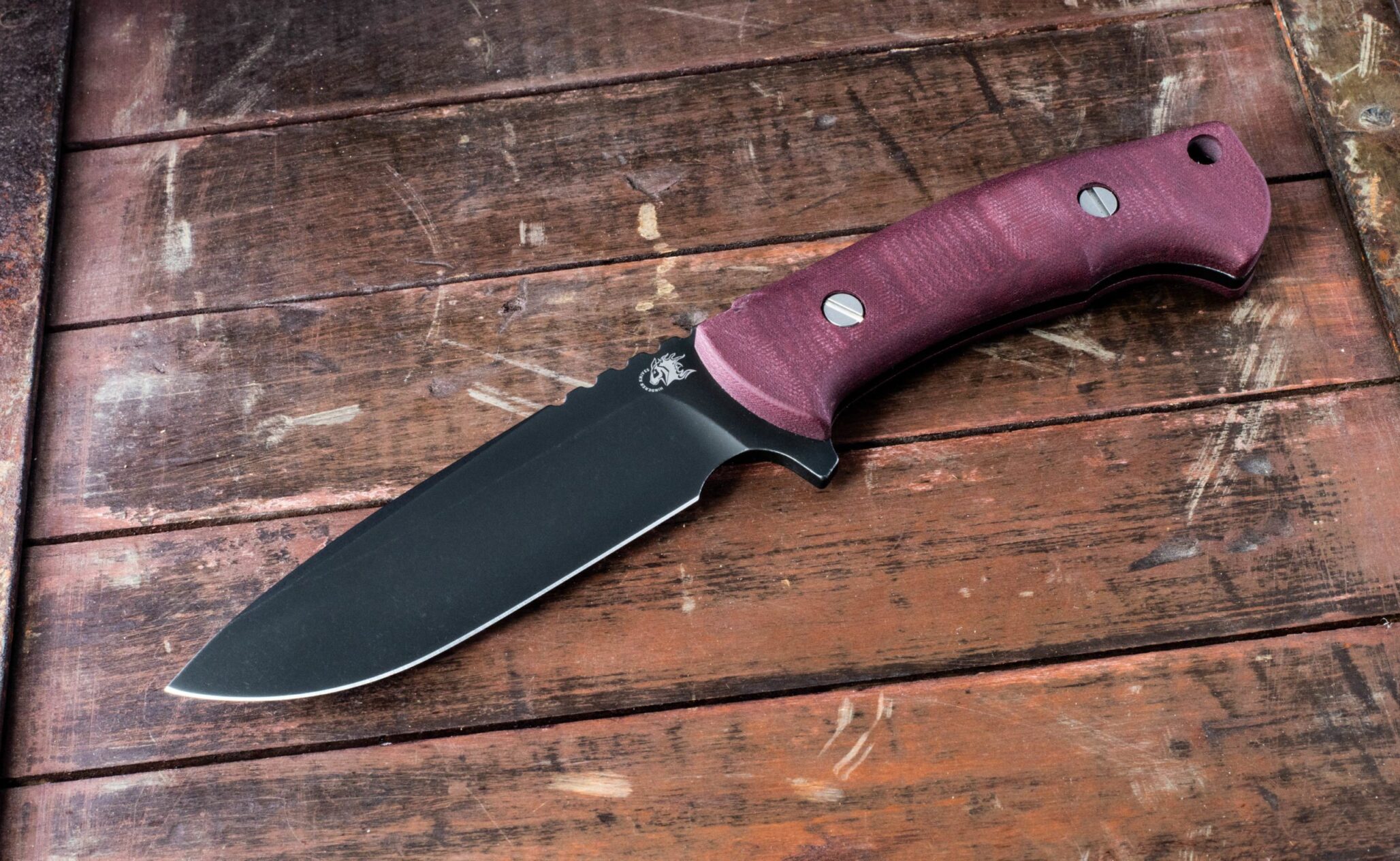 The Ranch Drop Point -DLC Battle Black- Maroon Micarta The Ranch Drop Point -DLC Battle Black- Maroon Micarta