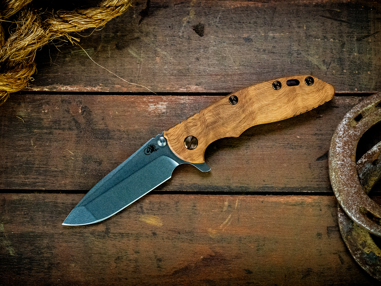 ExpProductCell_XM-18 3.5" Spanto-S45VN-Stonewash Bronze-Curly White Oak-Bronze Ti/Green Aluminum