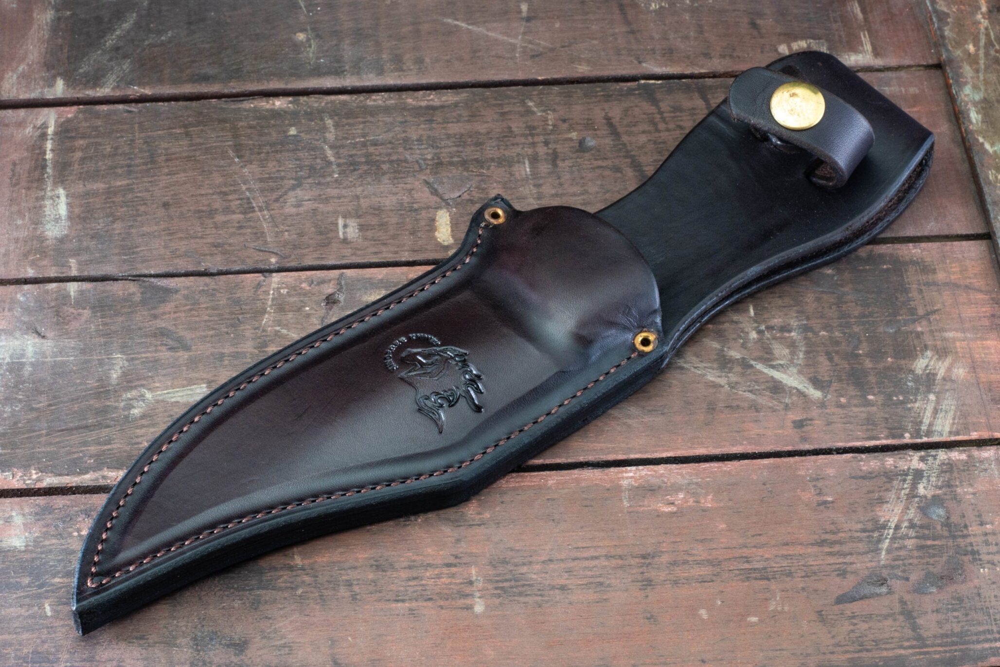 The Ranch Bowie Replacement Leather Sheath Right handed- Brown The Ranch Bowie Replacement Leather Sheath Right handed- Brown