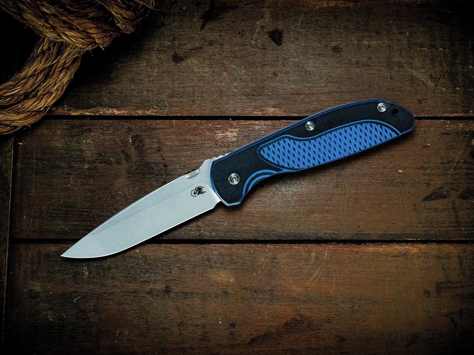 Firetac Spanto-20CV-Bead Blast Blue-Blue/Black G10