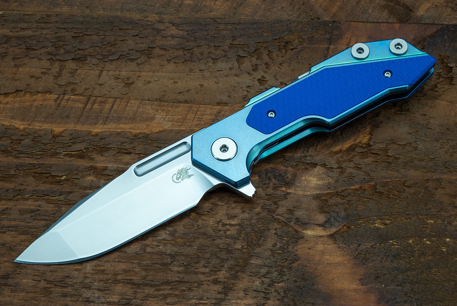 Full Track-Spanto-S45VN-Stonewash-Stonewash Blue/Green-Blue G10 Full Track-Spanto-S45VN-Stonewash-Stonewash Blue/Green-Blue G10