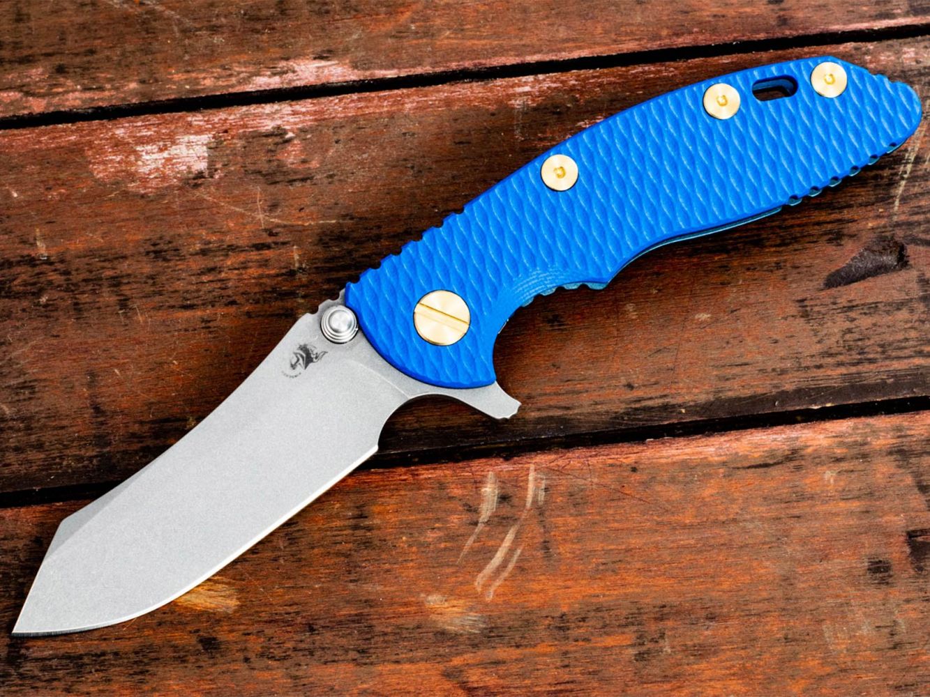 XM-18 3" Skinner-Containment Series-Working Finish-Battle Blue-Blue G10