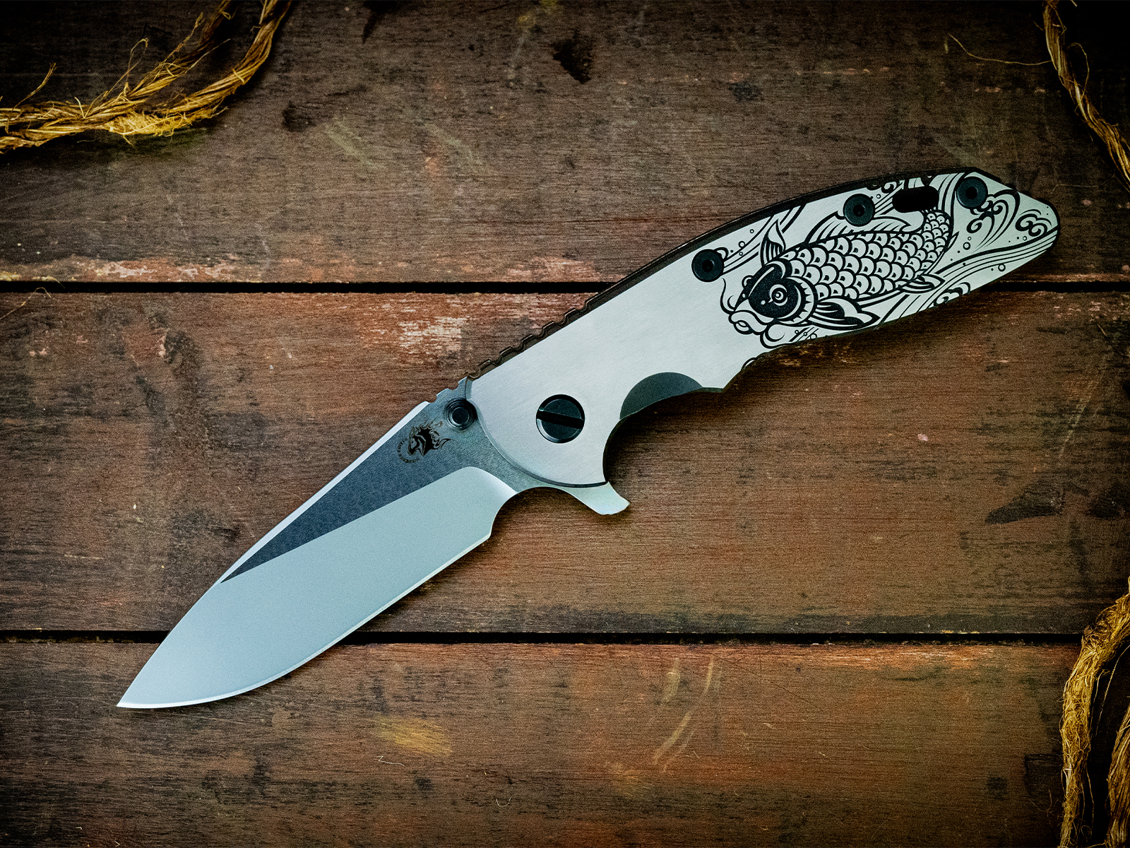 ExpProductCell_XM-18 3.5" Slicer-Flat Ground-S45VN-Bead Blast Two Tone Blade-Satin/DLC Handle-Black Nitride Hardware