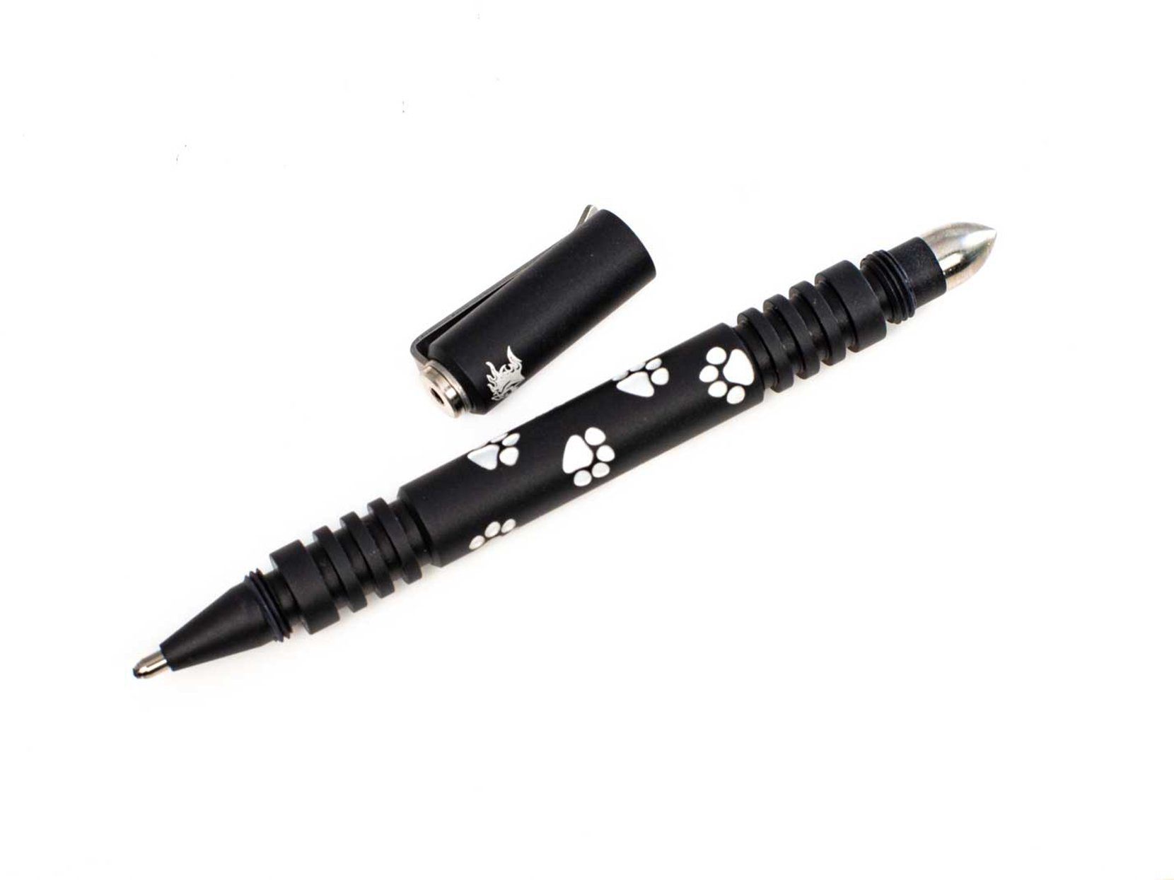 Investigator Pen-Aluminum-Milled Chaos Dog Paws-Matte Black
