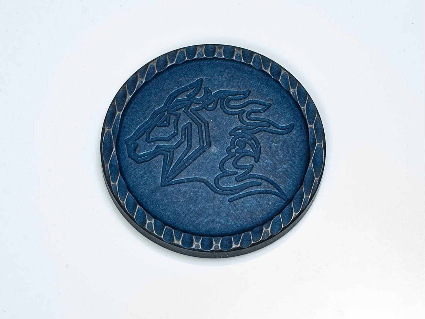 ExpProductCell_American Flag Titanium Challenge Coin-Battle Blue