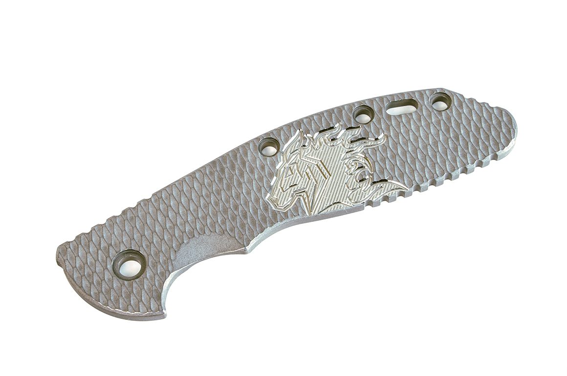 ExpProductCell_XM-24-Titanium Scale-Textured-Milled Horse Head Logo-Working Finish-Silver