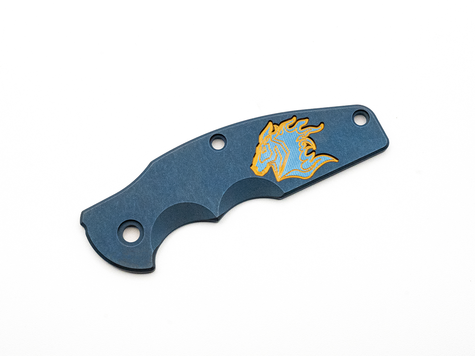Jurassic Titanium Scale-Milled Horse Head Logo-Smooth-Battle Blue-Bronze/Blue Jurassic Titanium Scale-Milled Horse Head Logo-Smooth-Battle Blue-Bronze/Blue