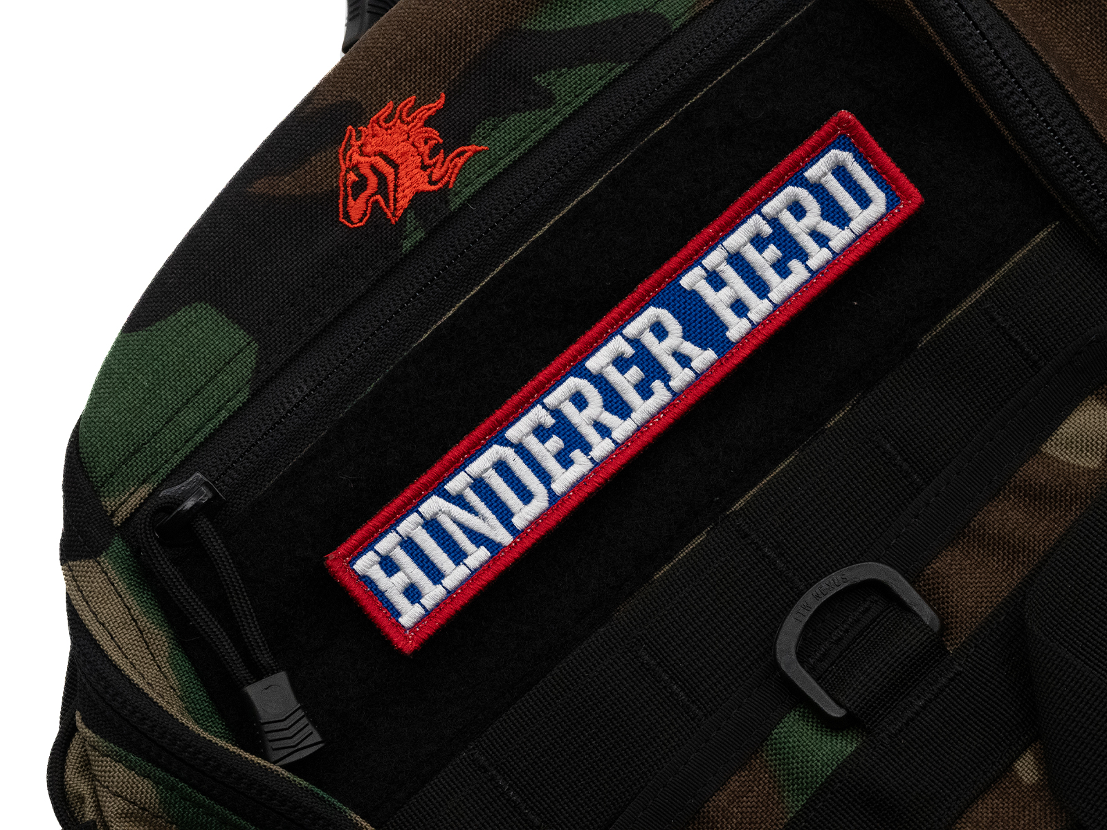 ExpProductCell_Hinderer Herd 6x1 Velcro Patch - Royal Blue Backing