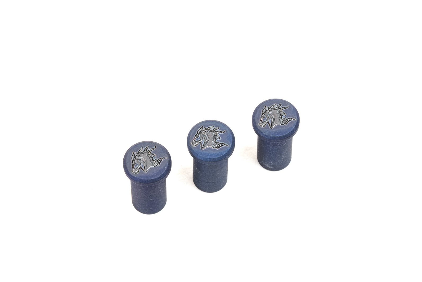 XM-18 3.5" Handle Nut Set-Titanium-Battle Blue-Horsehead XM-18 3.5" Handle Nut Set-Titanium-Battle Blue-Horsehead