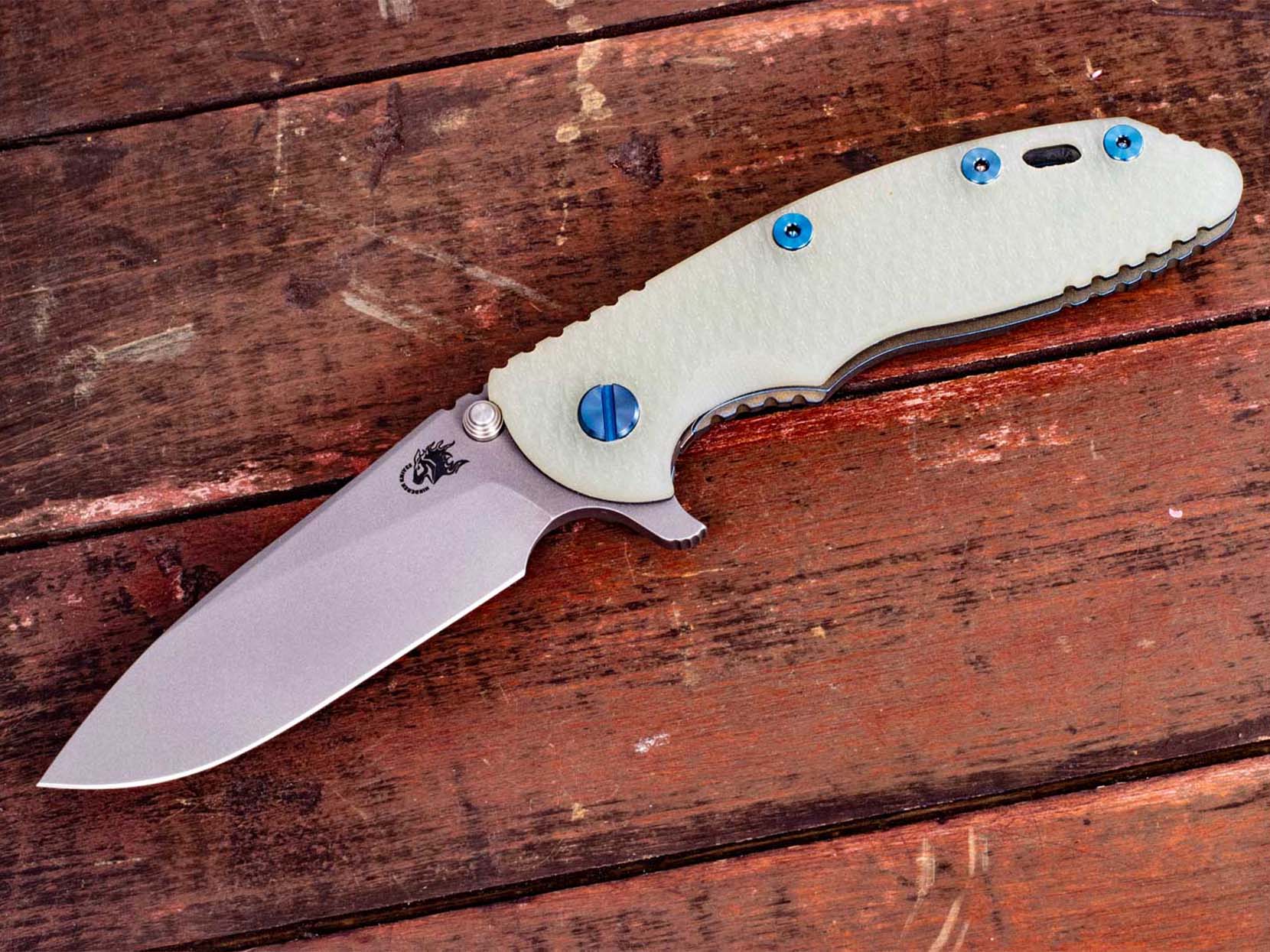 XM-18 3.5" Slicer-Working Finish-Battle Green/Yellow-Paw-Translucent G10