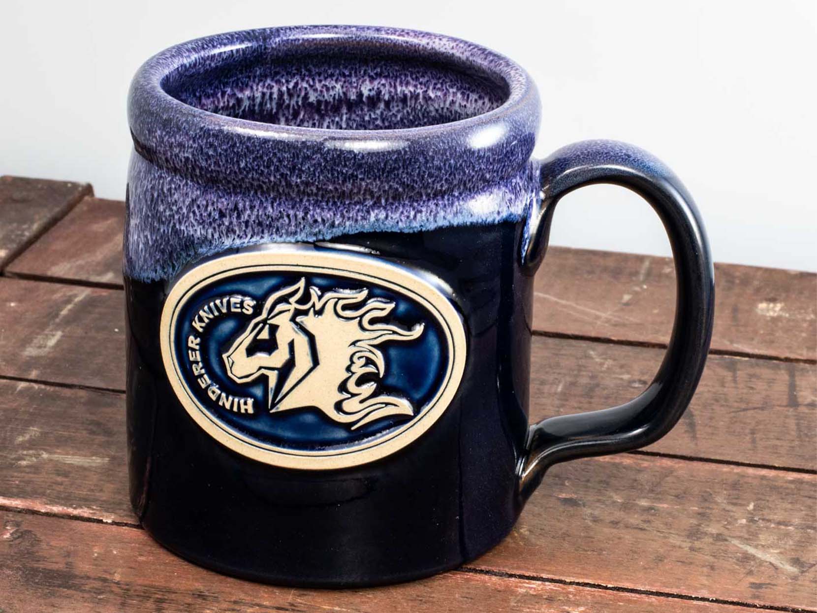 ExpProductCell_Hinderer Knives/Deneen Pottery "Camper Mug"-Blue/Purple