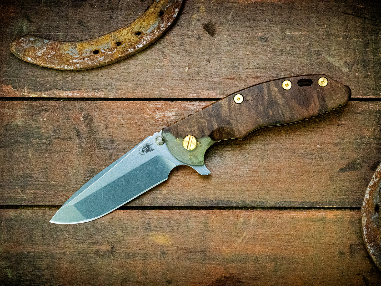 XM-18 3.5" Spanto-Stonewash Bronze/Horsehead-Wood/Resin-Brass Hardware XM-18 3.5" Spanto-Stonewash Bronze/Horsehead-Wood/Resin-Brass Hardware