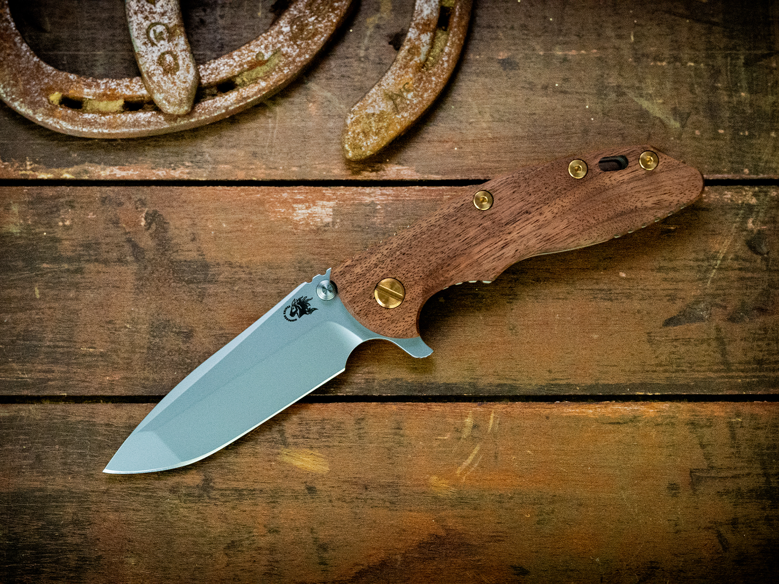 ExpProductCell_XM-18 3.5" Spanto-S45VN-Bead Blast Green-Walnut-Brass Hardware