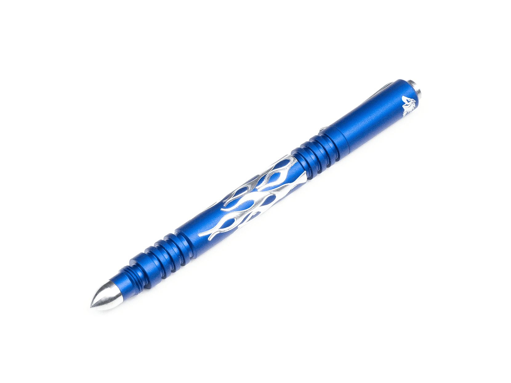 Investigator Pen-Flames-Aluminum Matte Blue Investigator Pen-Flames-Aluminum Matte Blue