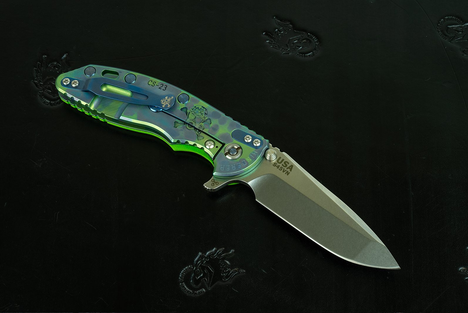 XM-18 3.5" Spanto-S45VN-Painted Containment Series-Lime Green G10 XM-18 3.5" Spanto-S45VN-Painted Containment Series-Lime Green G10