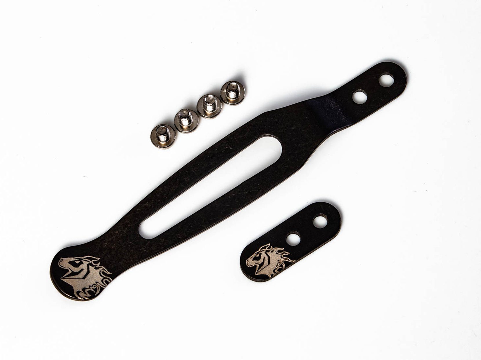 Horse Logo-Stonewash Black DLC-Clip and Tab Horse Logo-Stonewash Black DLC-Clip and Tab