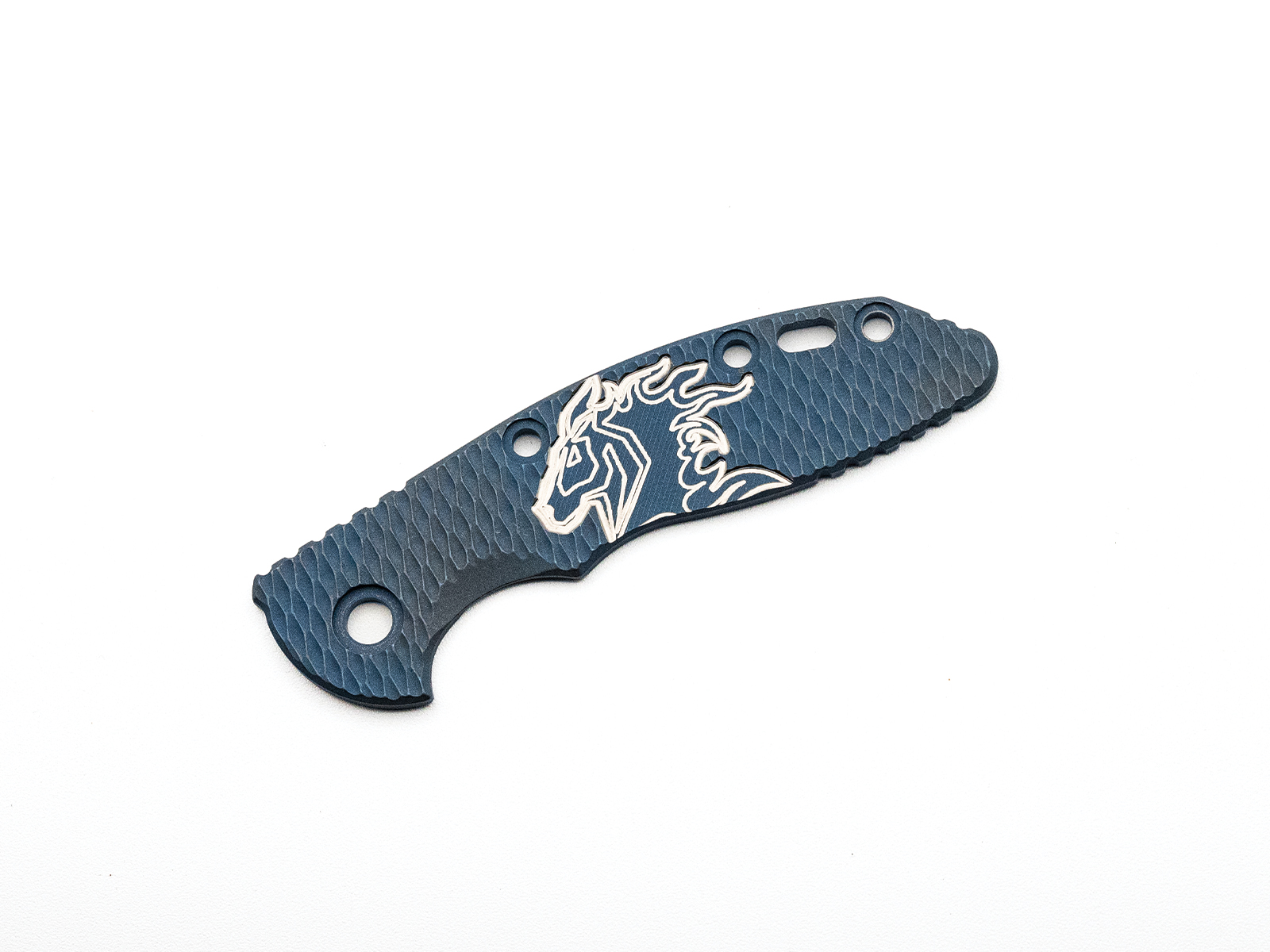 ExpProductCell_3.0" XM18 Titanium Scale-Textured-Milled Horsehead-Battle Blue-Silver-Battle Blue ExpProductCell_3.0" XM18 Titanium Scale-Textured-Milled Horsehead-Battle Blue-Silver-Battle Blue
