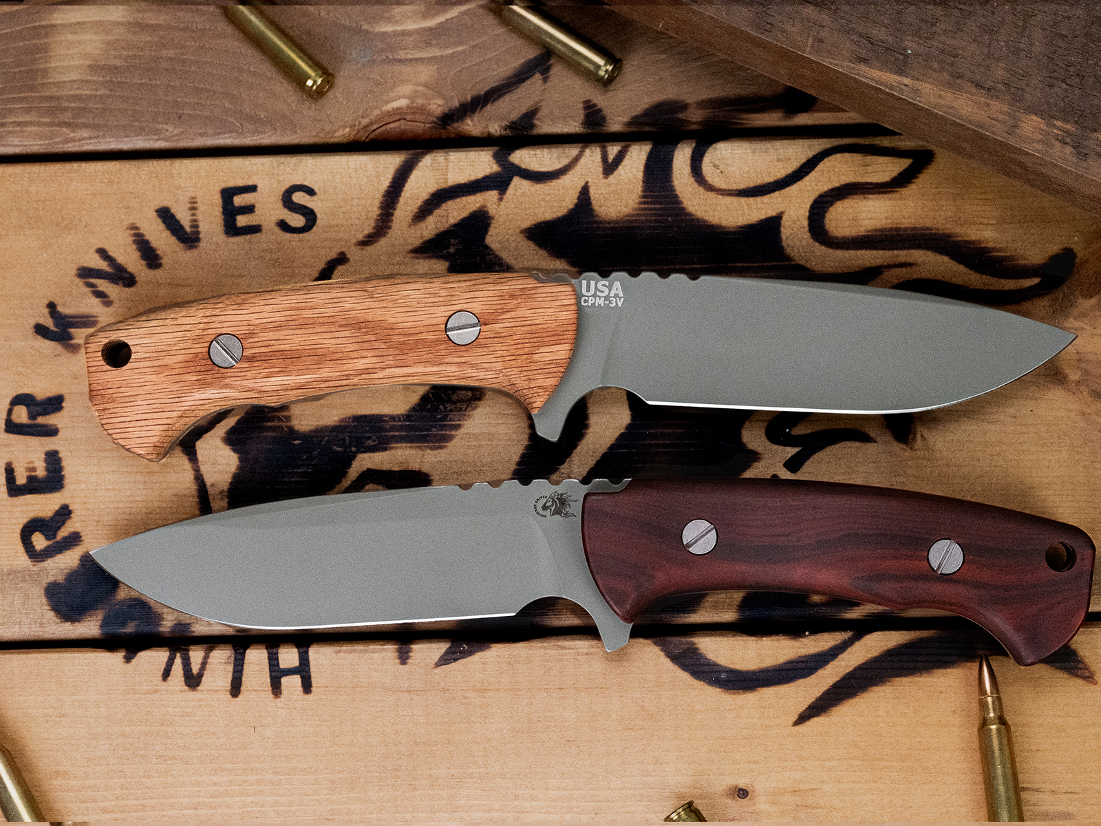 ExpProductCell_The Ranch-Spearpoint-Cerakote BullShark Gray-CPM 3V-Micarta and Wood ExpProductCell_The Ranch-Spearpoint-Cerakote BullShark Gray-CPM 3V-Micarta and Wood