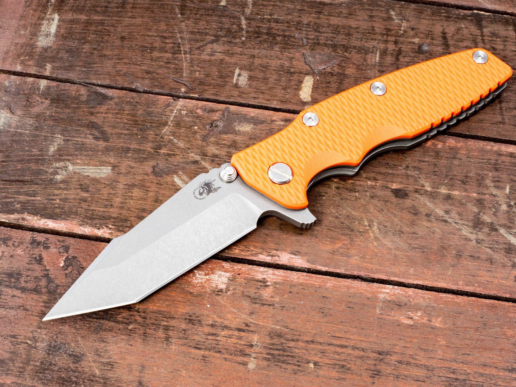 Eklipse-Harpoon Tanto-Working Finish-Orange Eklipse-Harpoon Tanto-Working Finish-Orange