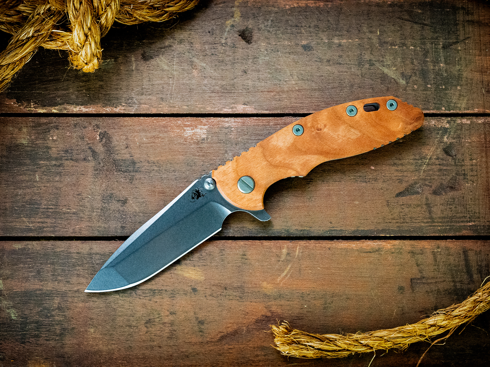 ExpProductCell_XM-18 3.5" Spanto-S45VN-Stonewash Blade-Bead Blast Green-Cherry-Bead Blast Green/Green Alum Hardware