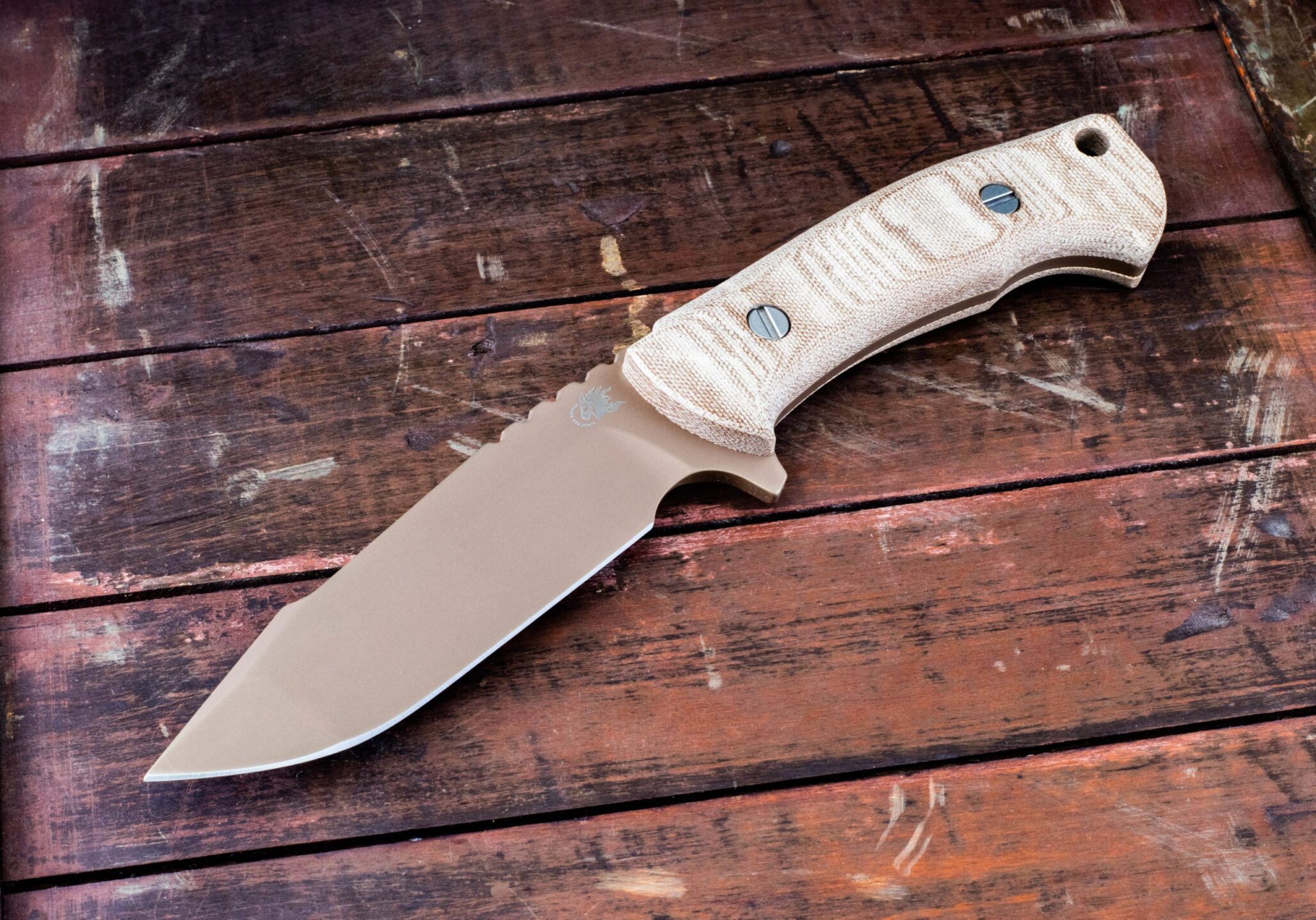 The Ranch Harpoon Spanto -FDE- Natural Micarta The Ranch Harpoon Spanto -FDE- Natural Micarta