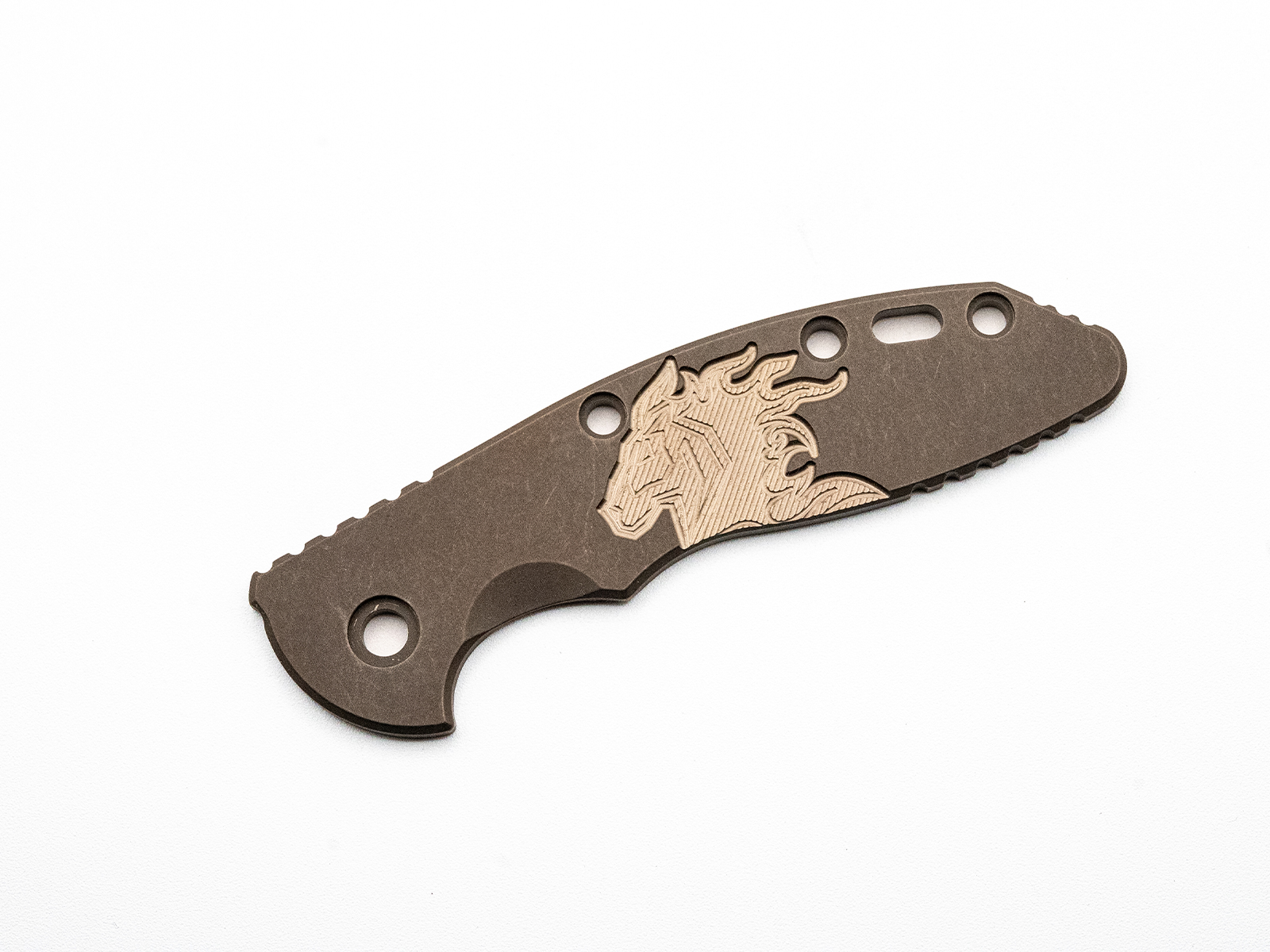 ExpProductCell_3.5" XM18 Titanium Scale-Milled Horse Head Logo-Smooth-Battle Bronze-Bronze/Bronze