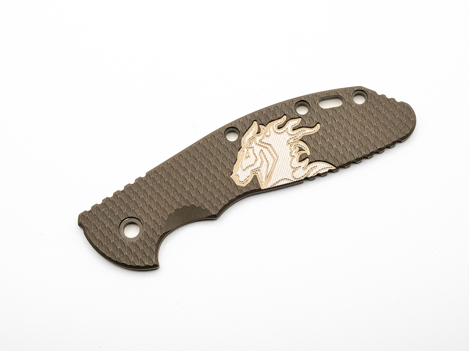 ExpProductCell_XM-24-Titanium Scale-Textured-Milled Horse Head Logo-Battle Bronze-Bronze/Silver
