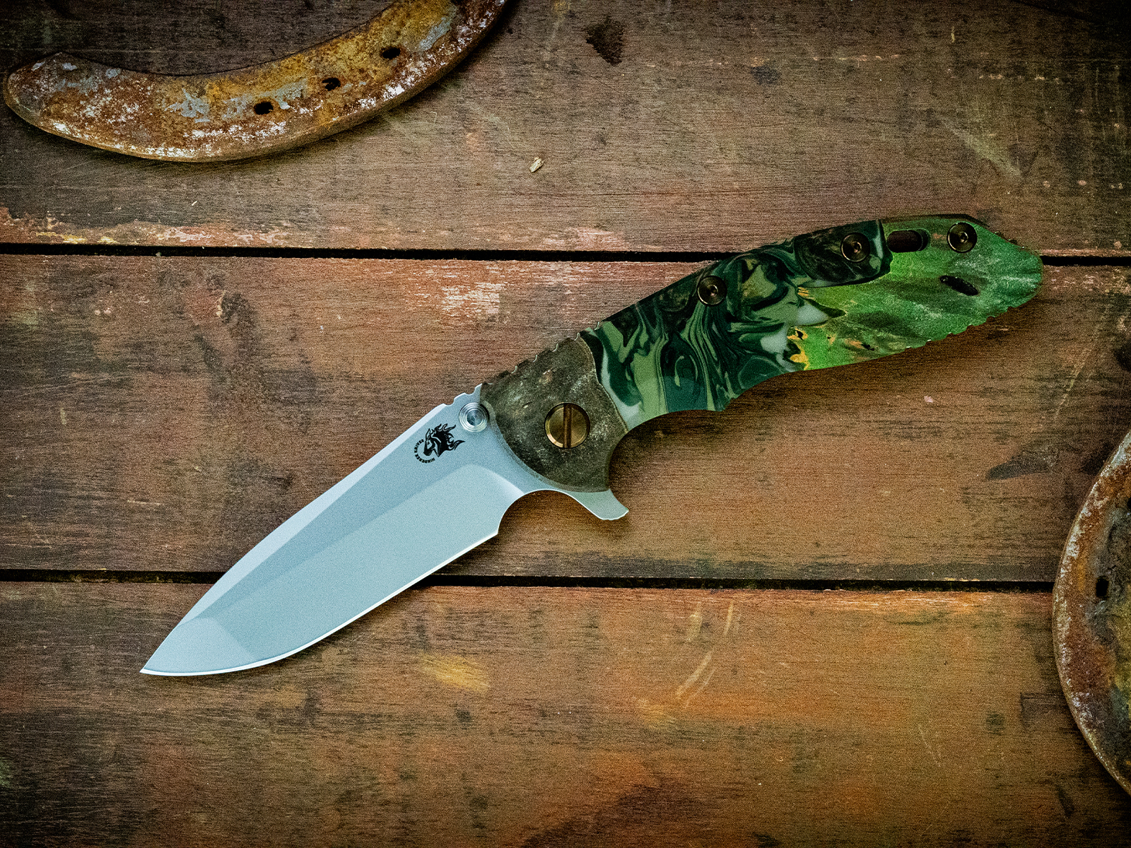 XM-18 3.5" Spanto-Bead Blast Green-Wood/Resin-Bronze Ti/Green Standoffs XM-18 3.5" Spanto-Bead Blast Green-Wood/Resin-Bronze Ti/Green Standoffs