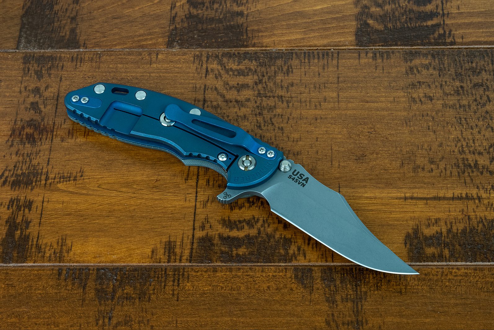 XM-18 3.5" Bowie-S45VN-Battle Blue-G10 XM-18 3.5" Bowie-S45VN-Battle Blue-G10