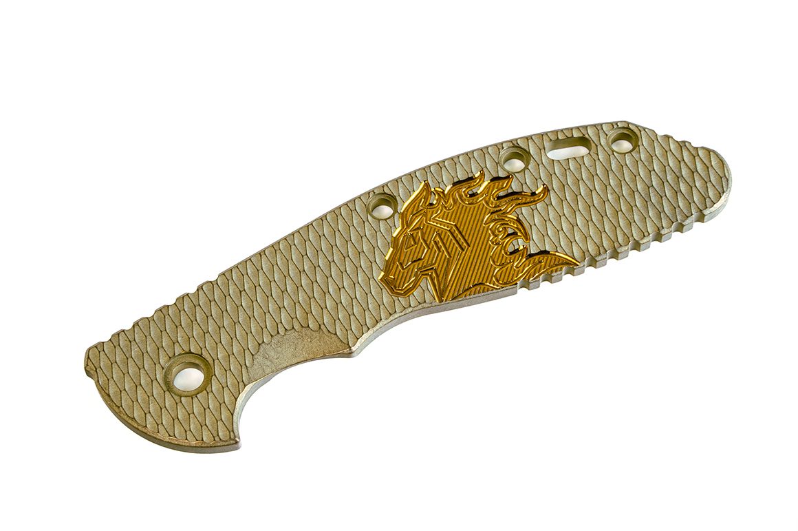 ExpProductCell_XM-24-Titanium Scale-Textured-Milled Horse Head Logo-Battle Green-Bronze/Bronze