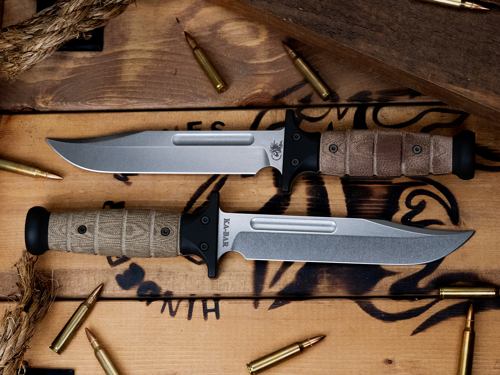 ExpProductCell_Rick Hinderer Knives "KaBar"-3V-Stonewash-Micarta ExpProductCell_Rick Hinderer Knives "KaBar"-3V-Stonewash-Micarta