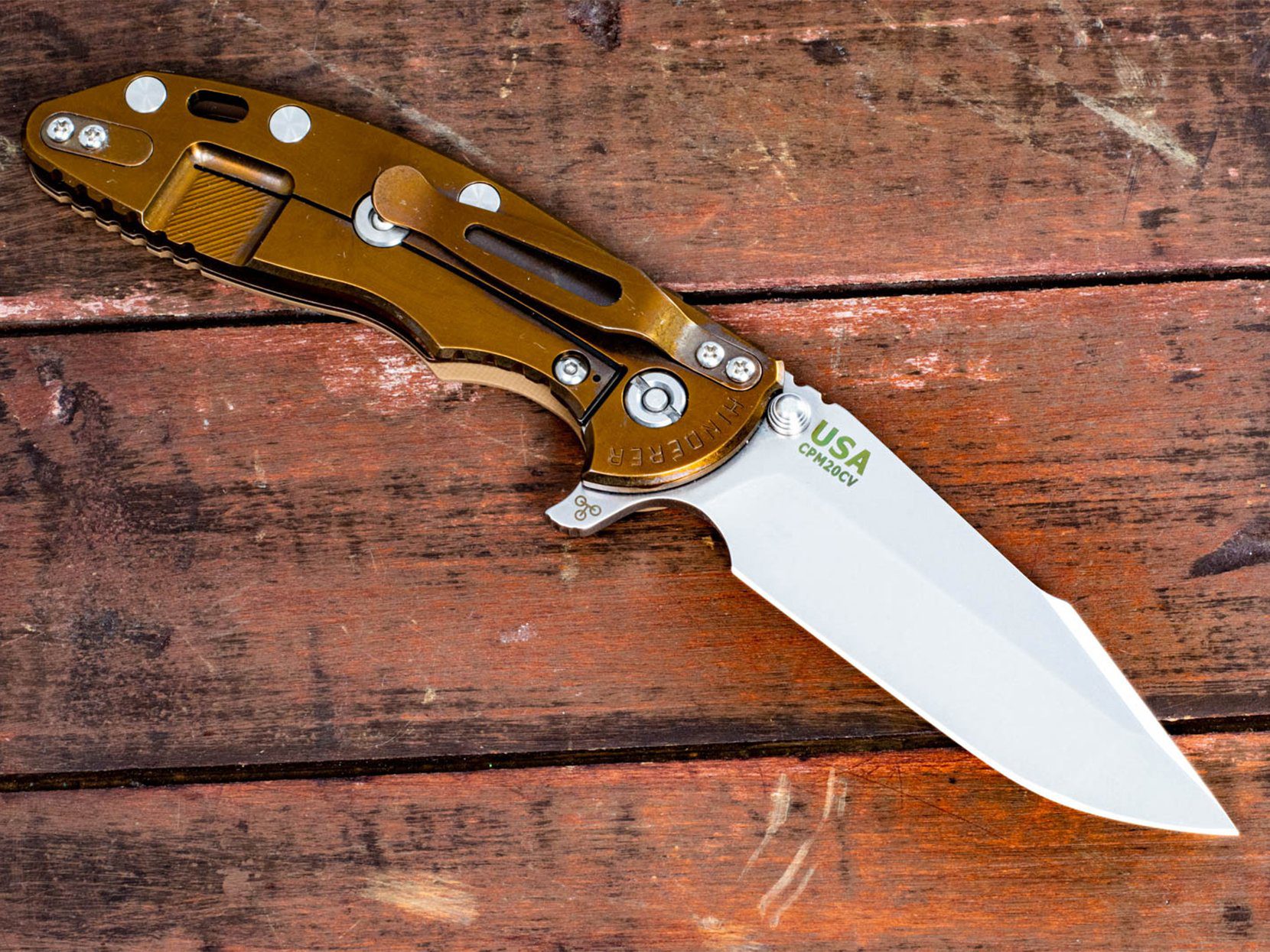 XM-18 3.5" Skinny Harpoon Spanto-Stonewash Bronze-G10 XM-18 3.5" Skinny Harpoon Spanto-Stonewash Bronze-G10