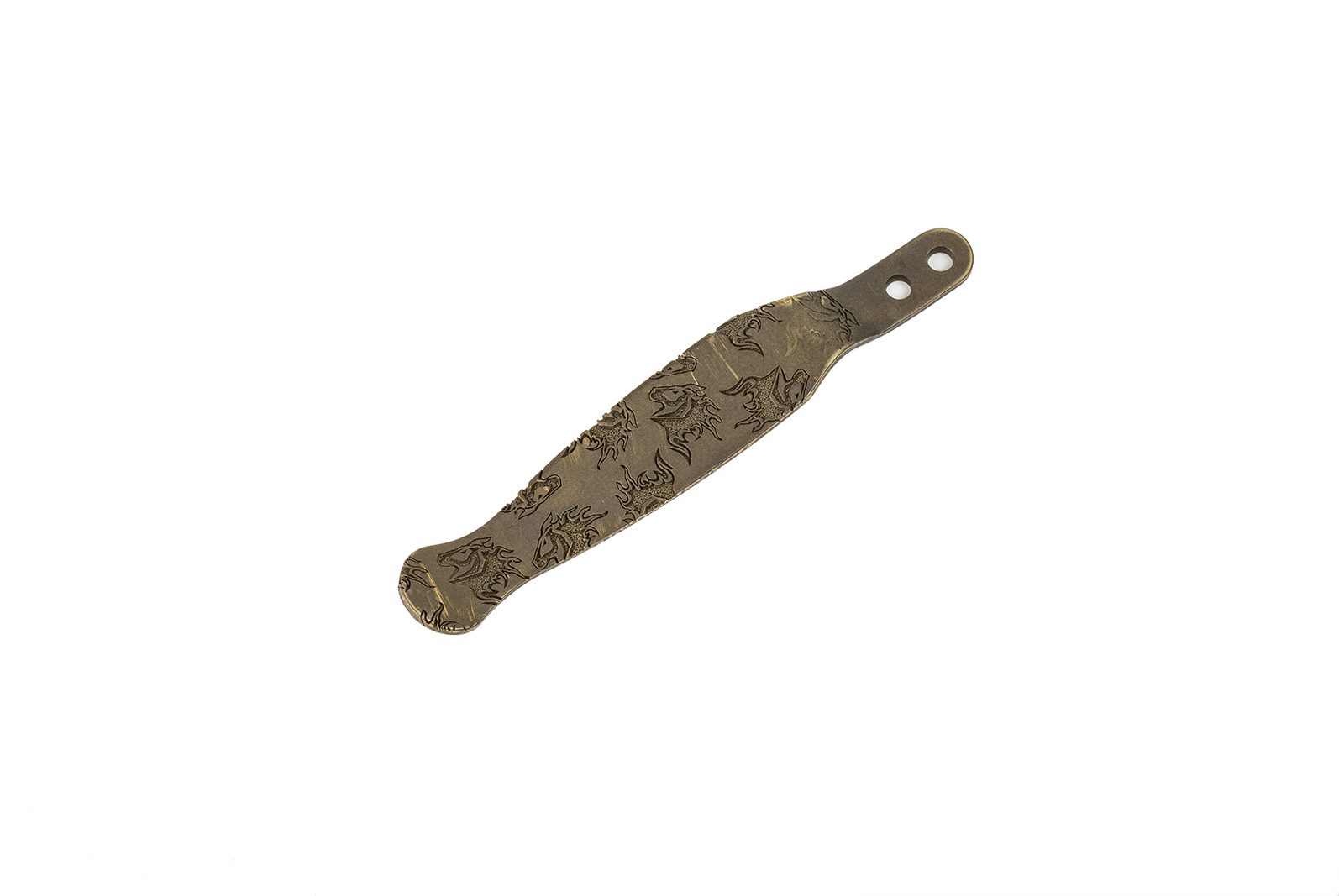 Chaos Horse-Deep Laser Engraved-BPU Bronze-Clip Chaos Horse-Deep Laser Engraved-BPU Bronze-Clip