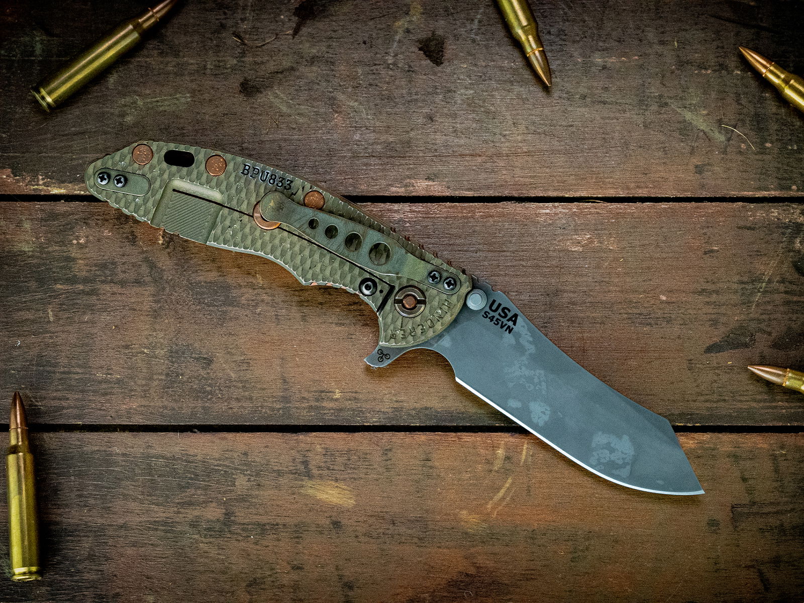 XM-18 3.5-Skinner-S45VN-BPU833-Copper Scale-Copper Hardware