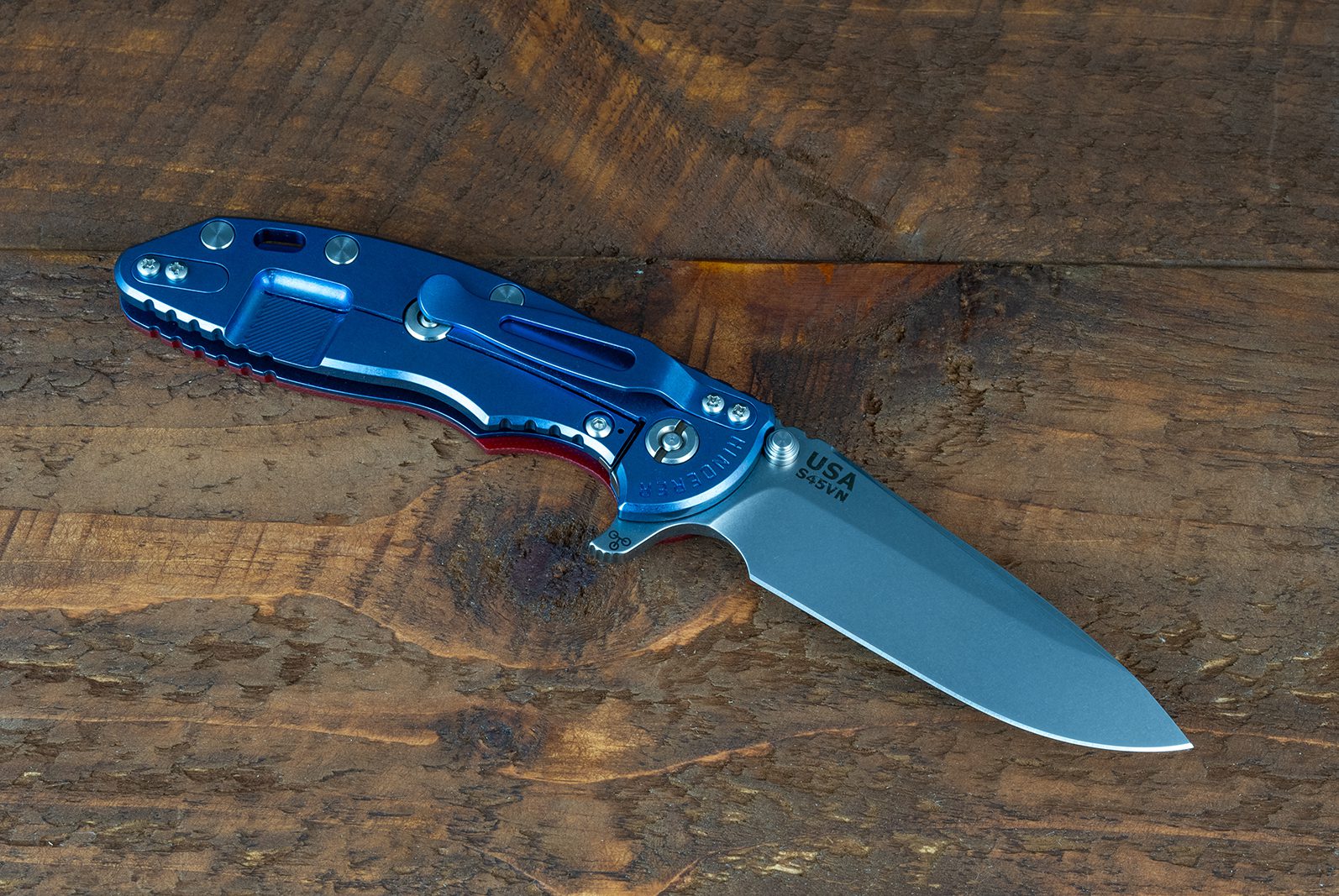 XM-18 3.5" Spearpoint-S45VN-Stonewash Blue-G10 XM-18 3.5" Spearpoint-S45VN-Stonewash Blue-G10