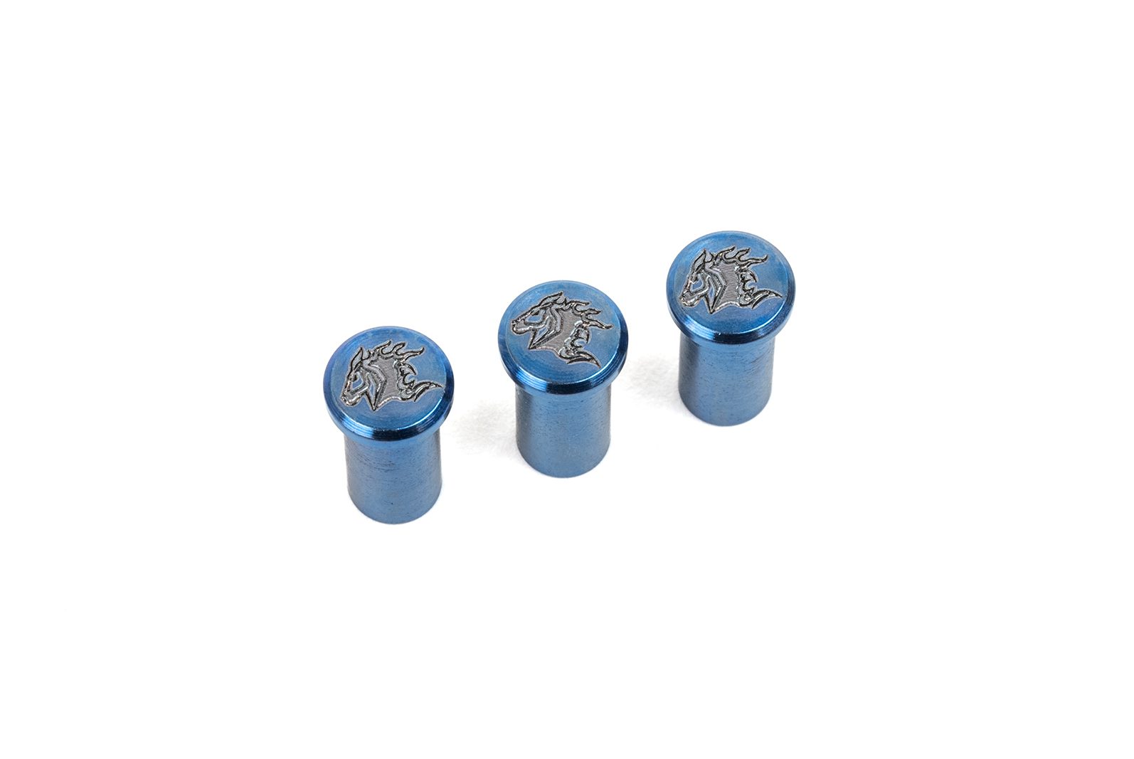XM-18 3.5" Handle Nut Set-Titanium-Stonewash Blue-Horsehead XM-18 3.5" Handle Nut Set-Titanium-Stonewash Blue-Horsehead