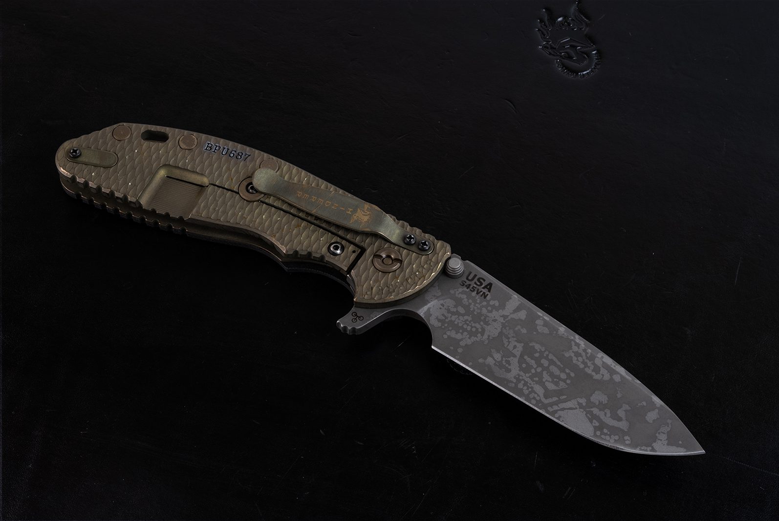 XM-24 Spanto-S45VN-Textured Lockside-Black G10-687 XM-24 Spanto-S45VN-Textured Lockside-Black G10-687