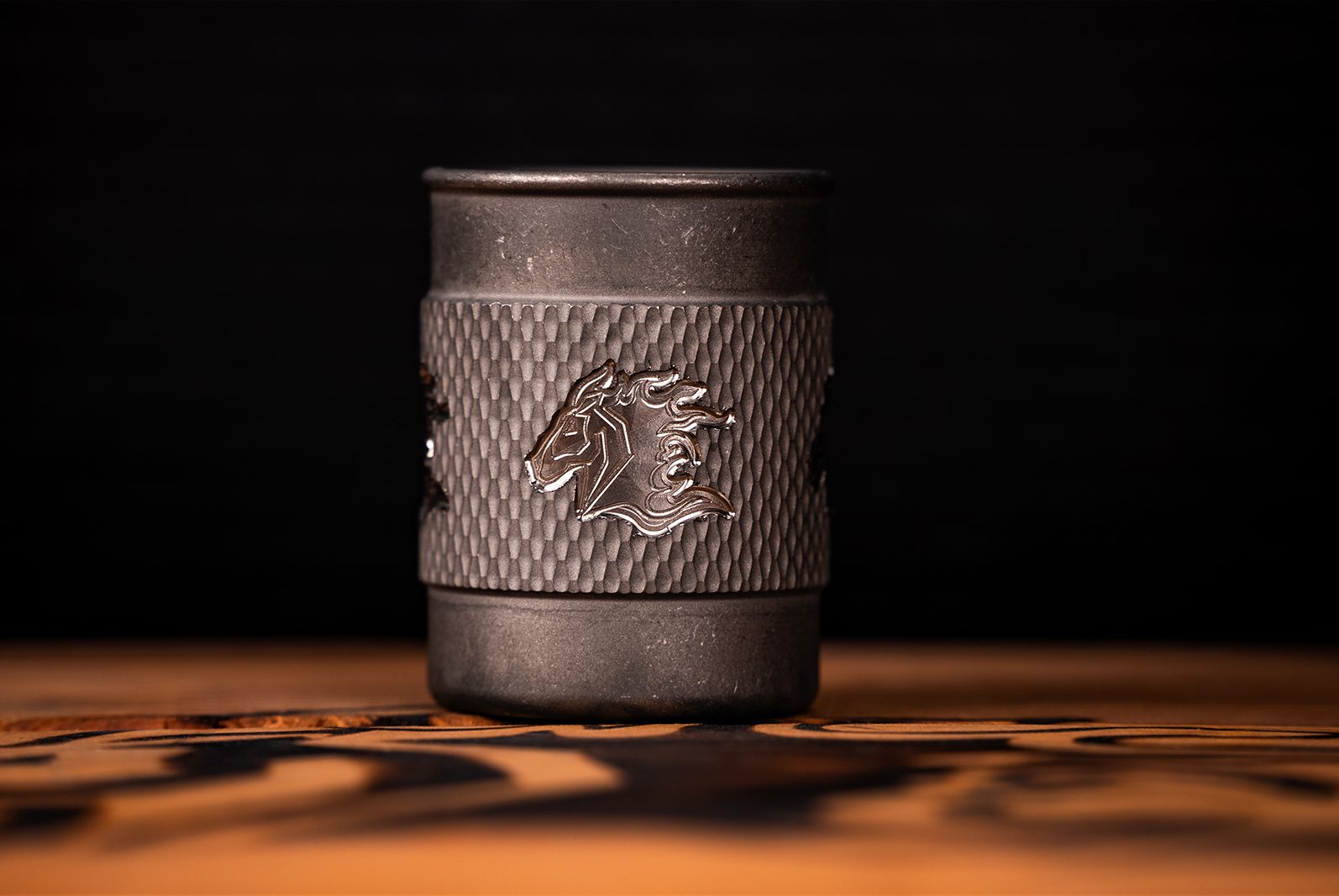 Rick's Special - Rick Hinderer Knives Shot Glass Textured - Titanium Working Finish/Silver Rick's Special - Rick Hinderer Knives Shot Glass Textured - Titanium Working Finish/Silver