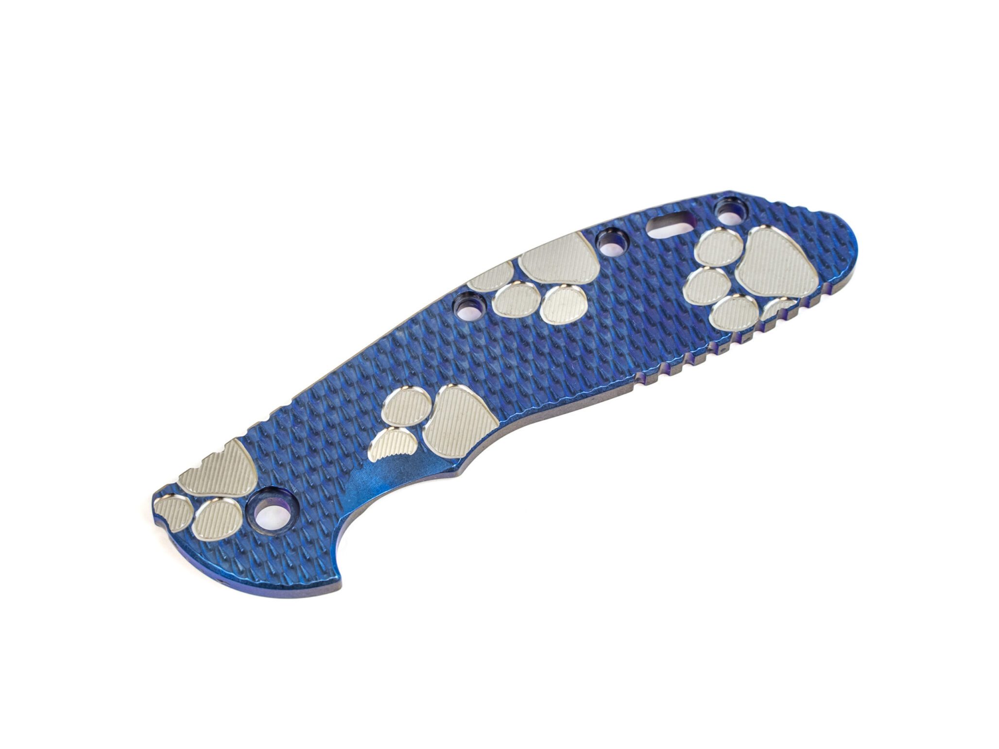 XM-24 Titanium Scale-Textured-Stonewash Blue-Blue-Silver-Milled Dog Paws XM-24 Titanium Scale-Textured-Stonewash Blue-Blue-Silver-Milled Dog Paws