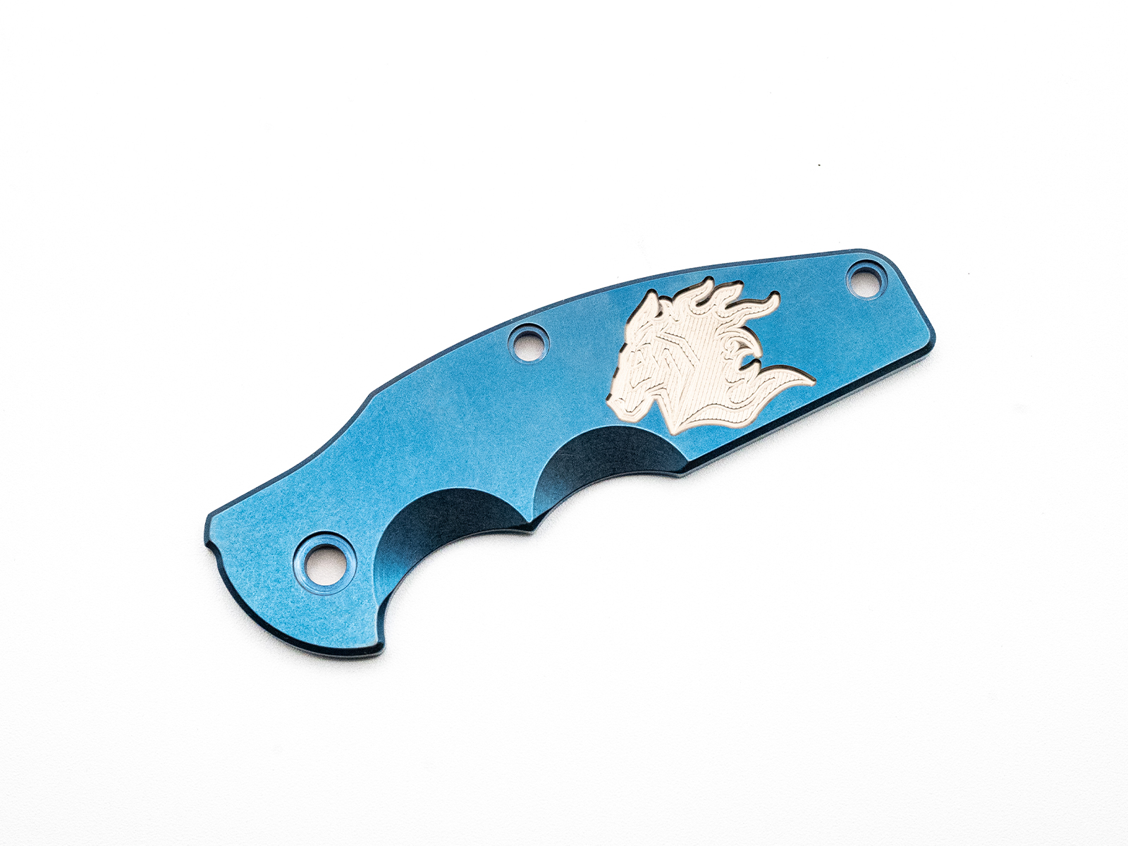 ExpProductCell_Jurassic Titanium Scale-Milled Horse Head Logo-Smooth-Stonewash Blue-Silver
