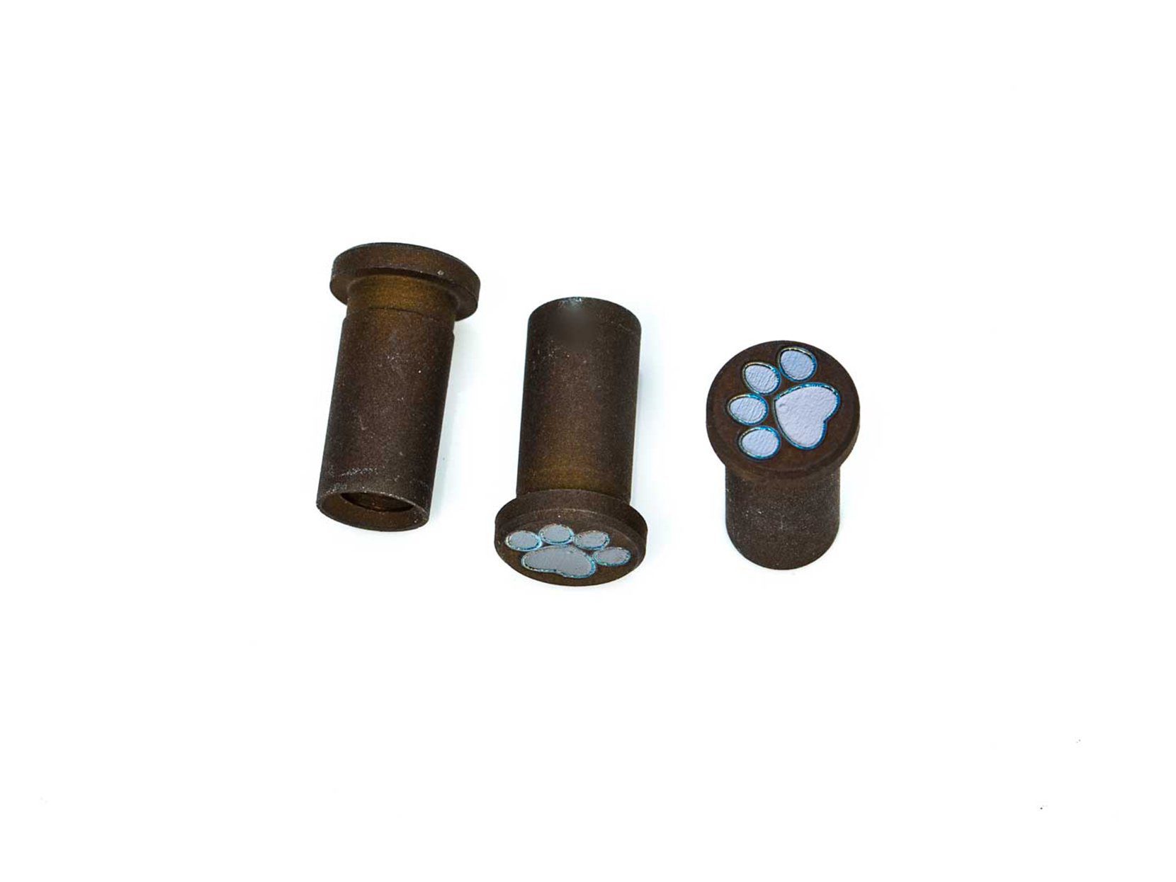 XM-18 3.5" Handle Nut Set-Titanium-Battle Bronze/Silver Paws XM-18 3.5" Handle Nut Set-Titanium-Battle Bronze/Silver Paws