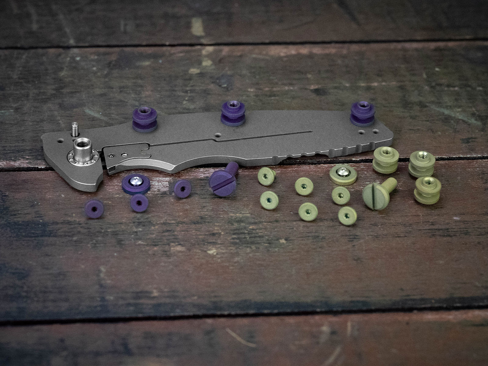 ExpProductCell_Eklipse Skinny Complete Hardware Kit-Titanium-Working/Battle Finish