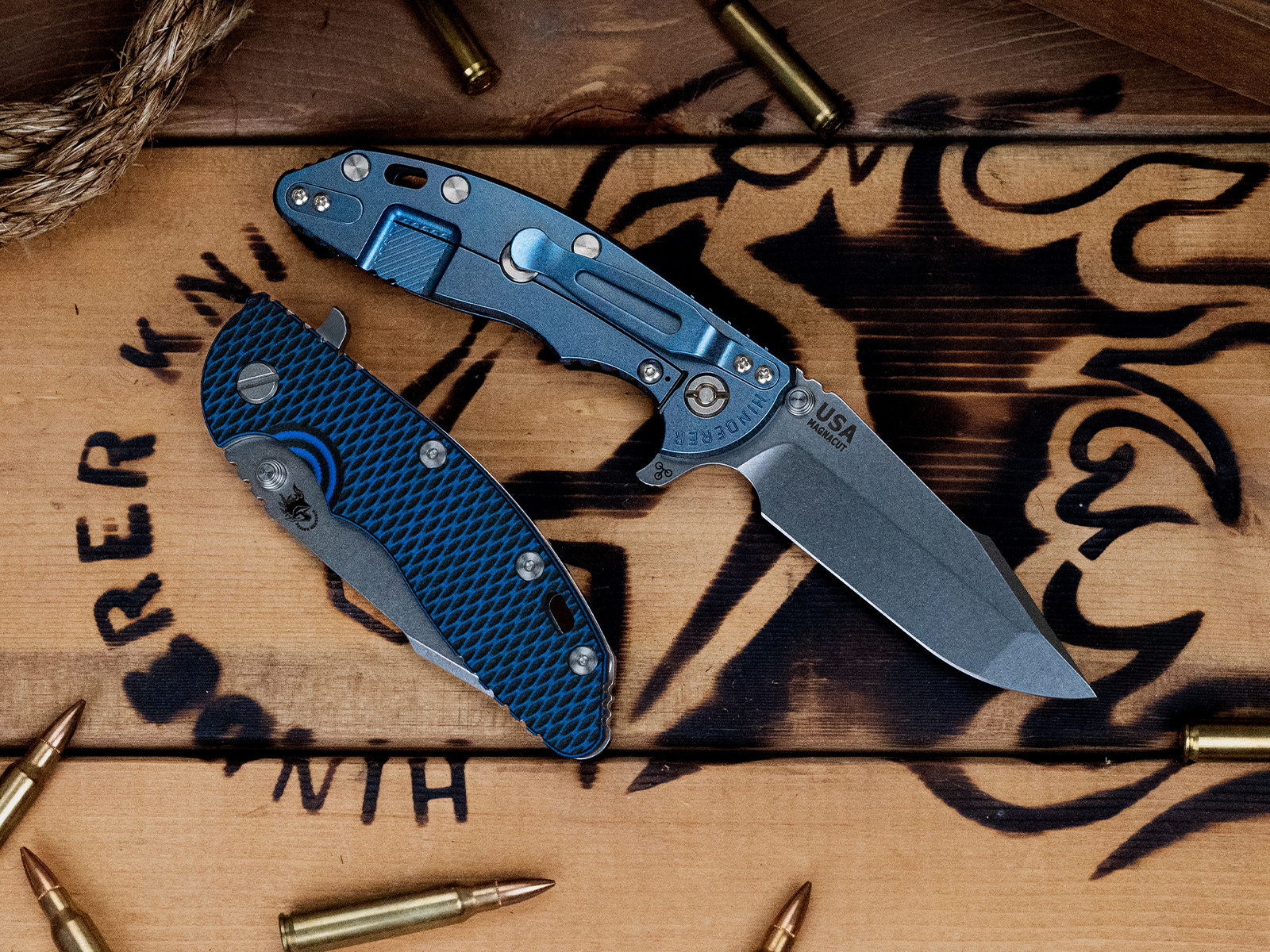 XM-18 3.5" Harpoon Spanto-Magnacut-Stonewash Blue-G10 XM-18 3.5" Harpoon Spanto-Magnacut-Stonewash Blue-G10